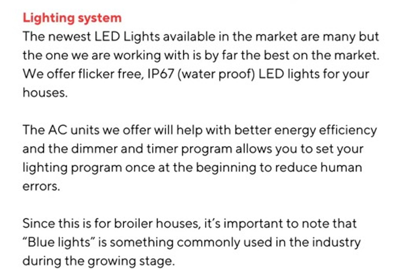 Argentina turnkey broiler house